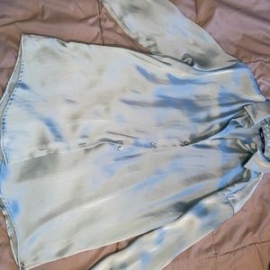 Zara Satin Long sleeve Blouse